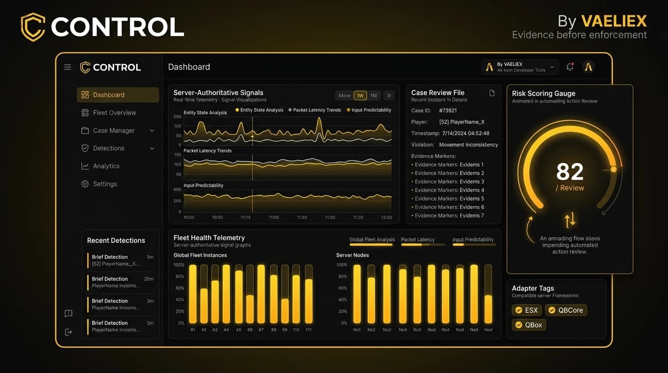 CONTROL — FiveM Server Security & Operations Platform